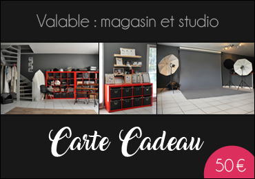 Carte cadeau magasin et photographe Lyon